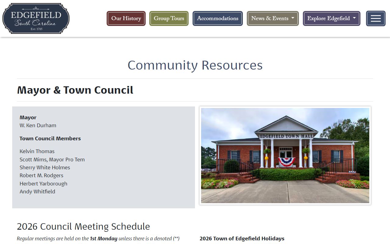 Edgefield County Circuit Court municipal resources source