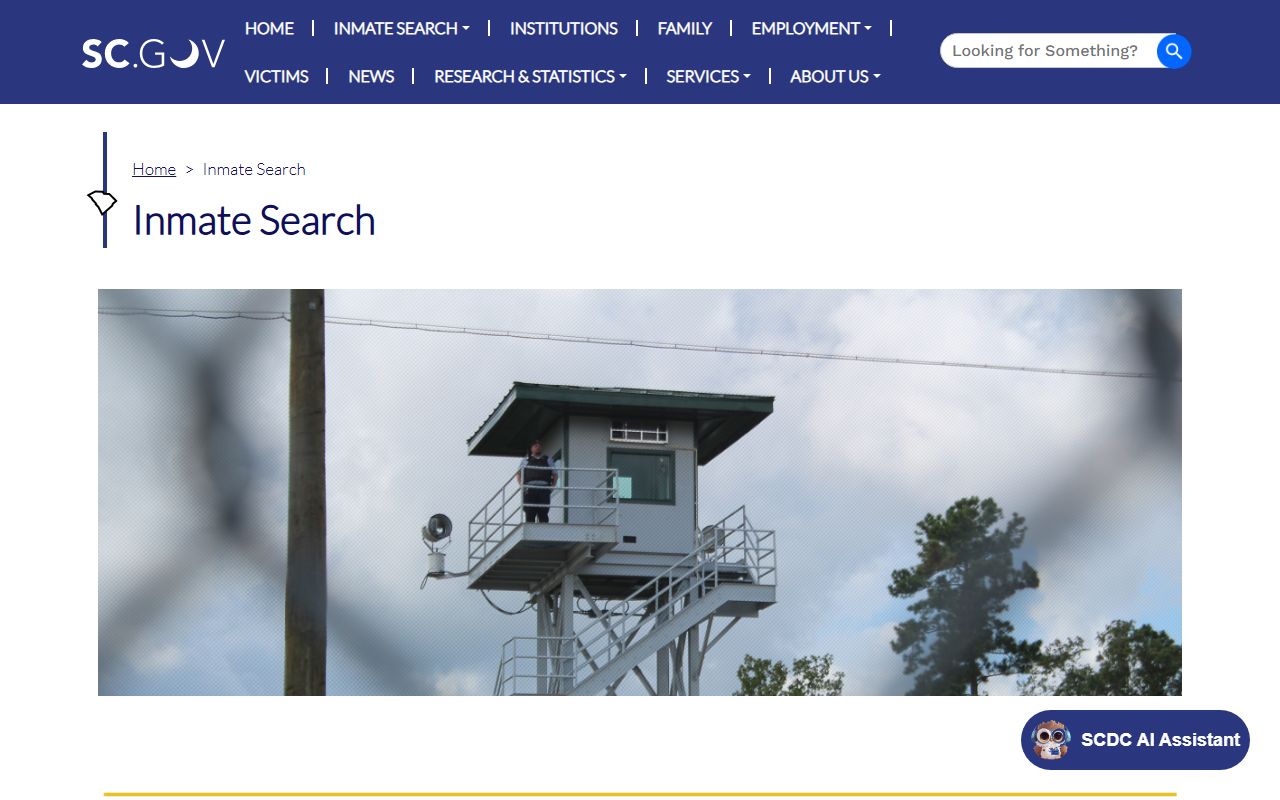 Edgefield County court records SCDC inmate search disclaimer