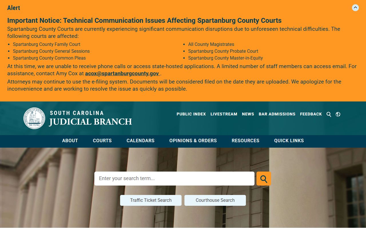 Edgefield County criminal court records South Carolina Judicial Branch
