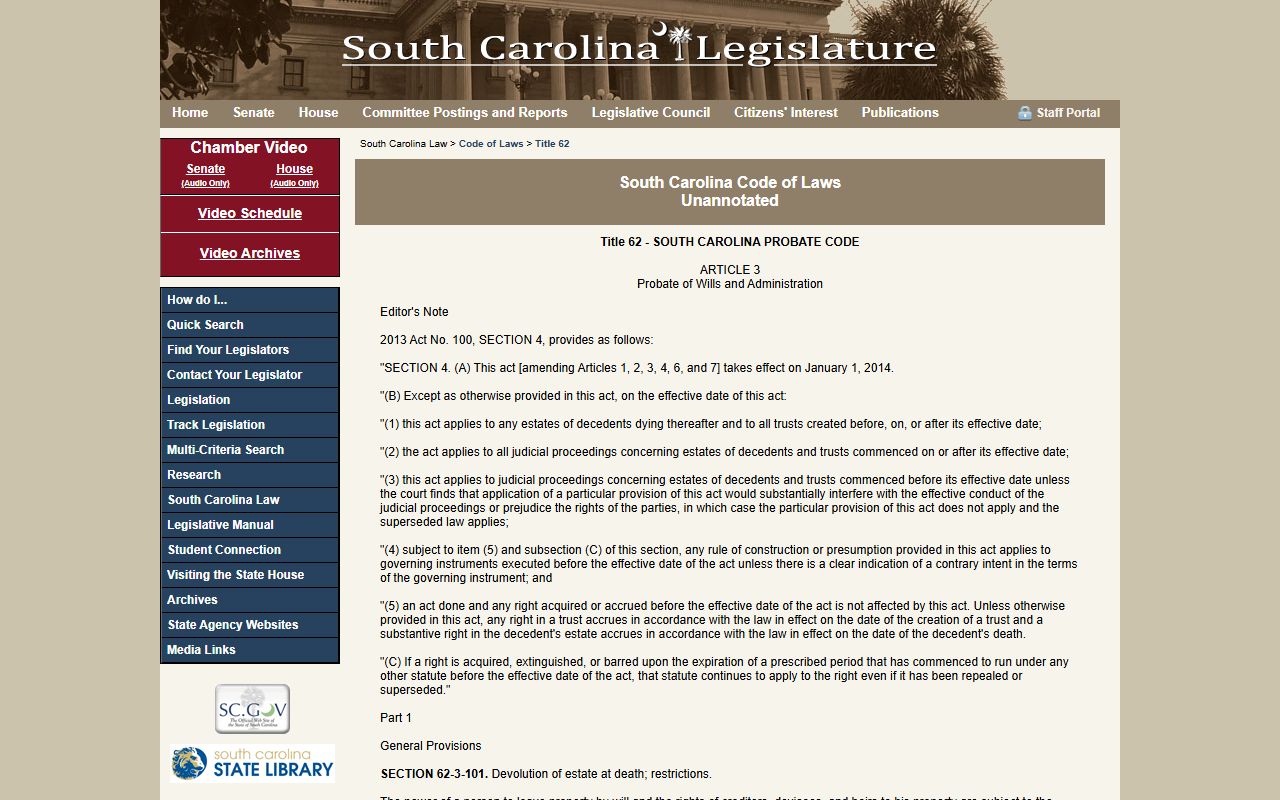 Edgefield County marriage and divorce records Probate Code related source